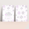 Editable Winter Onederland Birthday Invitation W003