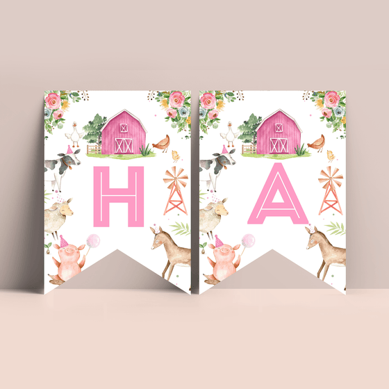 Editable Birthday Package Farm F102