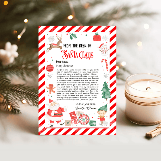 Editable Letter From Santa SL108