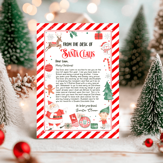 Editable Letter From Santa SL108