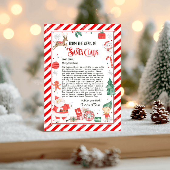 Editable Letter From Santa SL108