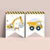 Editable Construction Birthday Party Package C001