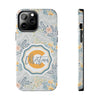Custom Monogram Phone Cases With Floral Design - PC003