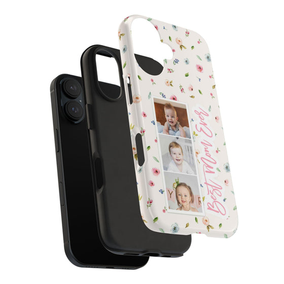 Floral Best Mom Ever Phone Case - Personalizable Tough Cases for Moms - PC028