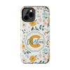 Personalized Floral Tough Phone Case - Custom Name Design - PC007