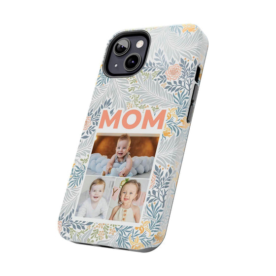 Custom Photo Collage iPhone Case for Mom - Floral Design - PC001
