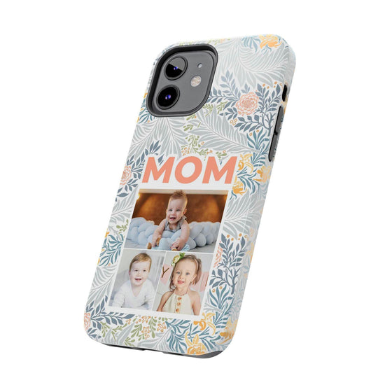 Custom Photo Collage iPhone Case for Mom - Floral Design - PC001