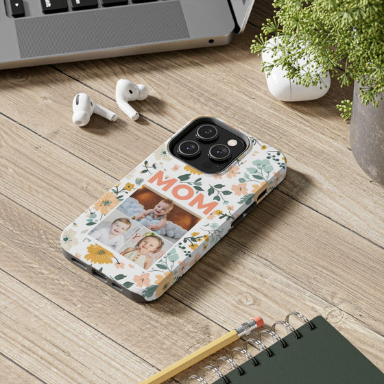 Customized Floral Photo Tough Phone Case for Mom - PC009