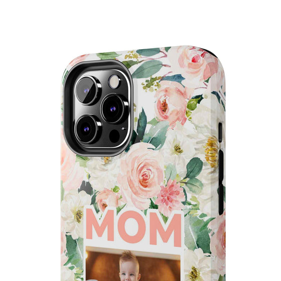 Floral Mom Phone Case with Custom Photo Slots - Perfect Gift for Mother's Day - PC023