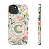 Personalized Floral Phone Case - Custom Tough Case with Name - PC025