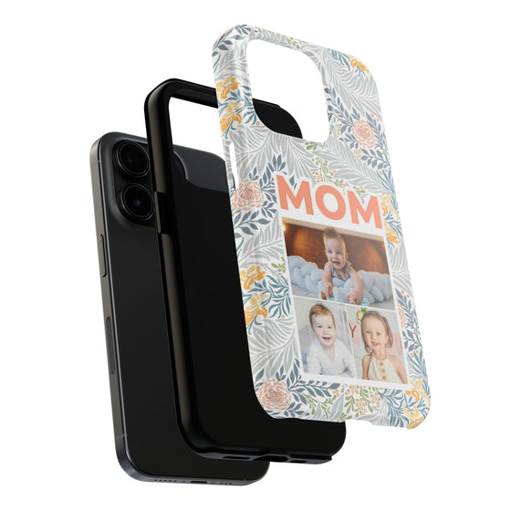Custom Photo Collage iPhone Case for Mom - Floral Design - PC001