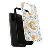 Personalized Floral Tough Phone Case - Custom Name Design - PC007