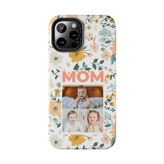 Customized Floral Photo Tough Phone Case for Mom - PC009