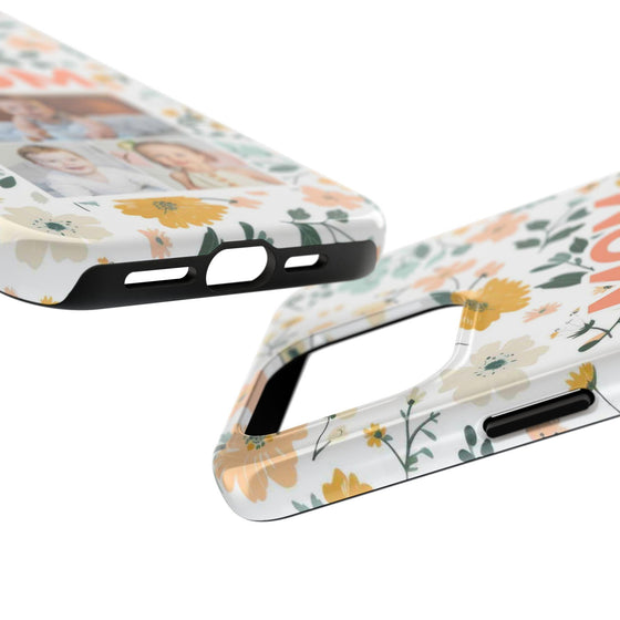 Customized Floral Photo Tough Phone Case for Mom - PC009
