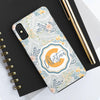 Custom Monogram Phone Cases With Floral Design - PC003