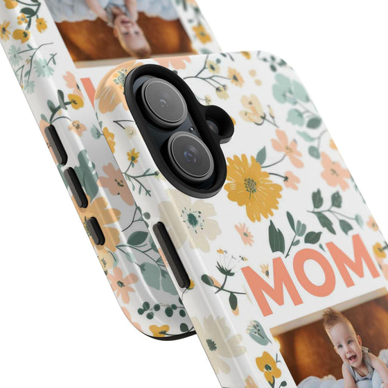 Customized Floral Photo Tough Phone Case for Mom - PC009