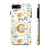 Personalized Floral Tough Phone Case - Custom Name Design - PC007