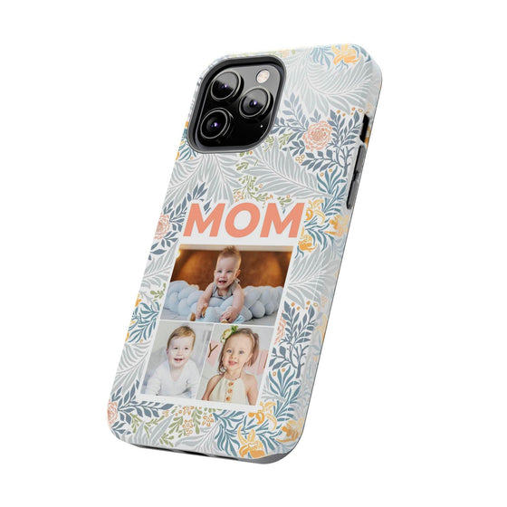 Custom Photo Collage iPhone Case for Mom - Floral Design - PC001