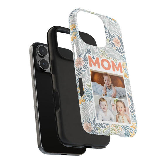 Custom Photo Collage iPhone Case for Mom - Floral Design - PC001
