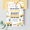 Editable Construction Birthday Party Package C001