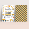 Editable Construction Birthday Party Package C001