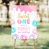 Editable Sweet One Birthday Welcome Sign D001