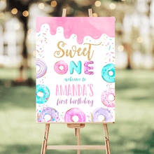  Editable Sweet One Birthday Welcome Sign D001