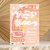 Editable Groovy One Birthday Invitation G301