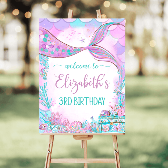 Editable Under The Sea Welcome Sign M304