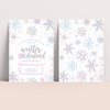Editable Winter Onederland Birthday Invitation W004