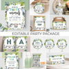 Editable Party Animals Birthday Package S105