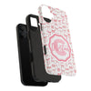 Personalized Tough Phone Case with Pink Bow Design - PC017