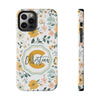Personalized Floral Tough Phone Case - Custom Name Design - PC007