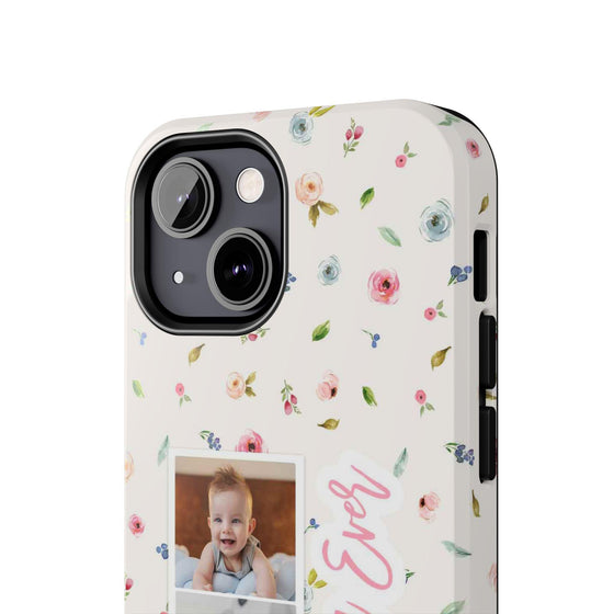 Floral Best Mom Ever Phone Case - Personalizable Tough Cases for Moms - PC028