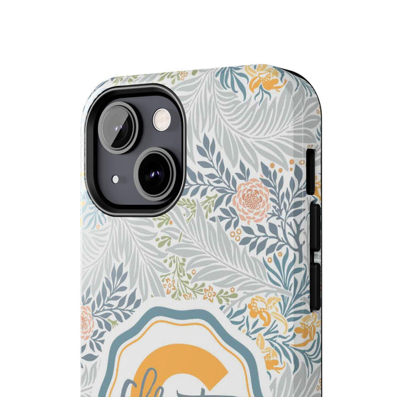 Custom Monogram Phone Cases With Floral Design - PC003