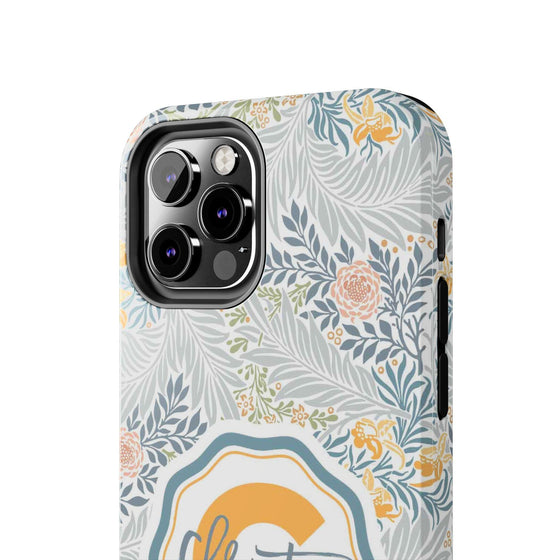 Custom Monogram Phone Cases With Floral Design - PC003