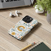 Personalized Floral Tough Phone Case - Custom Name Design - PC007