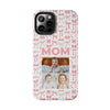 Personalized Mom Photo Collage Phone Case - Bow Design -PC015