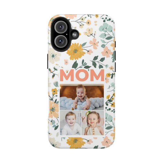 Customized Floral Photo Tough Phone Case for Mom - PC009