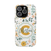Personalized Floral Tough Phone Case - Custom Name Design - PC007