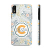 Custom Monogram Phone Cases With Floral Design - PC003