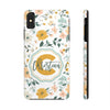 Personalized Floral Tough Phone Case - Custom Name Design - PC007