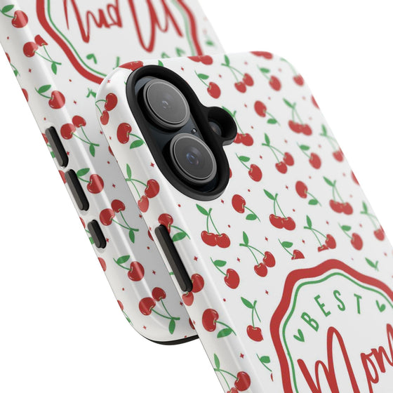 Best Mom Ever Cherry Pattern Tough Phone Case - PC022