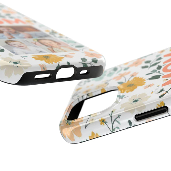 Customized Floral Photo Tough Phone Case for Mom - PC009