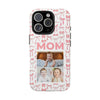 Personalized Mom Photo Collage Phone Case - Bow Design -PC015