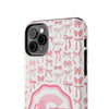 Personalized Tough Phone Case with Pink Bow Design - PC017