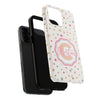 Personalized Floral Tough Phone Case - Custom Name Design - PC030