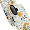 Personalized Floral Tough Phone Case - Custom Name Design - PC007