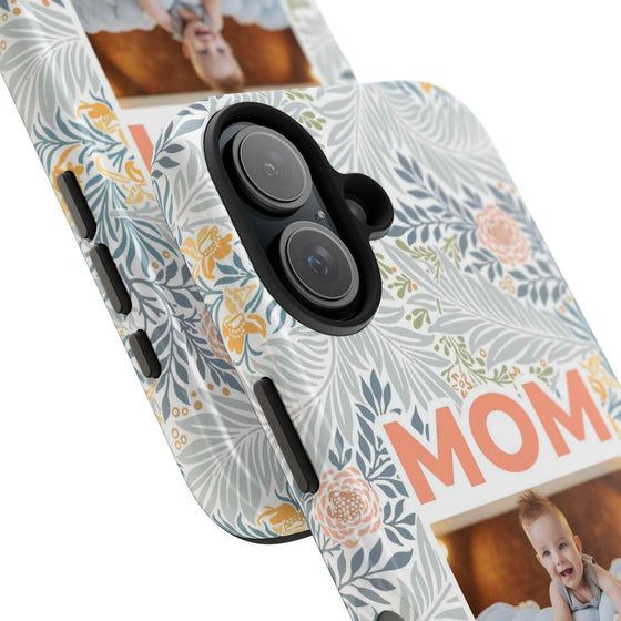 Custom Photo Collage iPhone Case for Mom - Floral Design - PC001