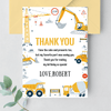 Editable Construction Birthday Party Package C001